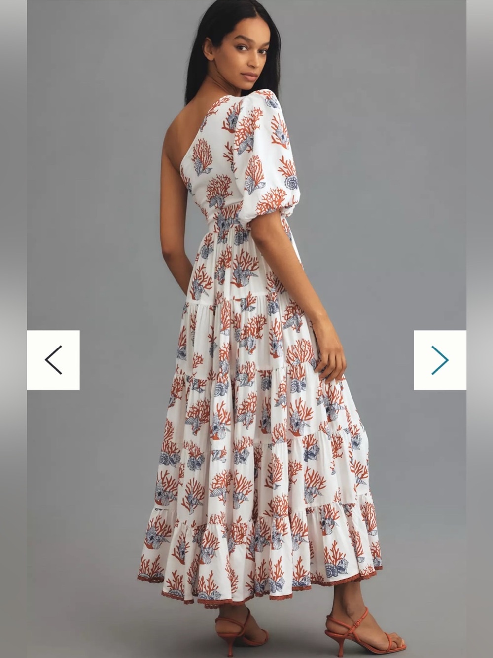 Rare‼️NWT Anthropologie One Shoulder Maxi Full Dress